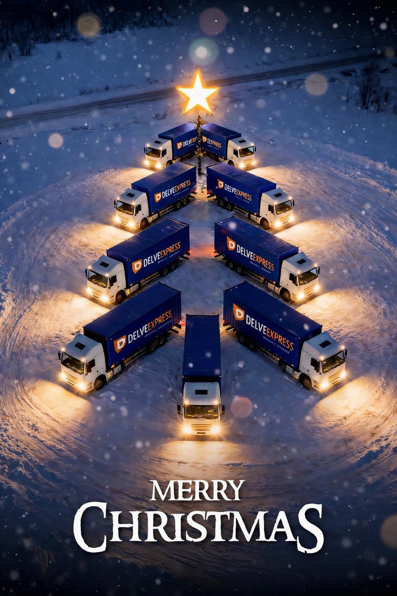 delveexpress's tweet photo. �� Delivering trust, mile after mile.
This Christmas, DELVEEXPRESS keeps supply chains moving forward. 🚚✨
📞 +91 90310 04122 | 
📧 hello@delveexpress.com
#MerryChristmas #DELVEEXPRESS #Logistics #SupplyChain #Freight https://t.co/hNn4FRxowf
