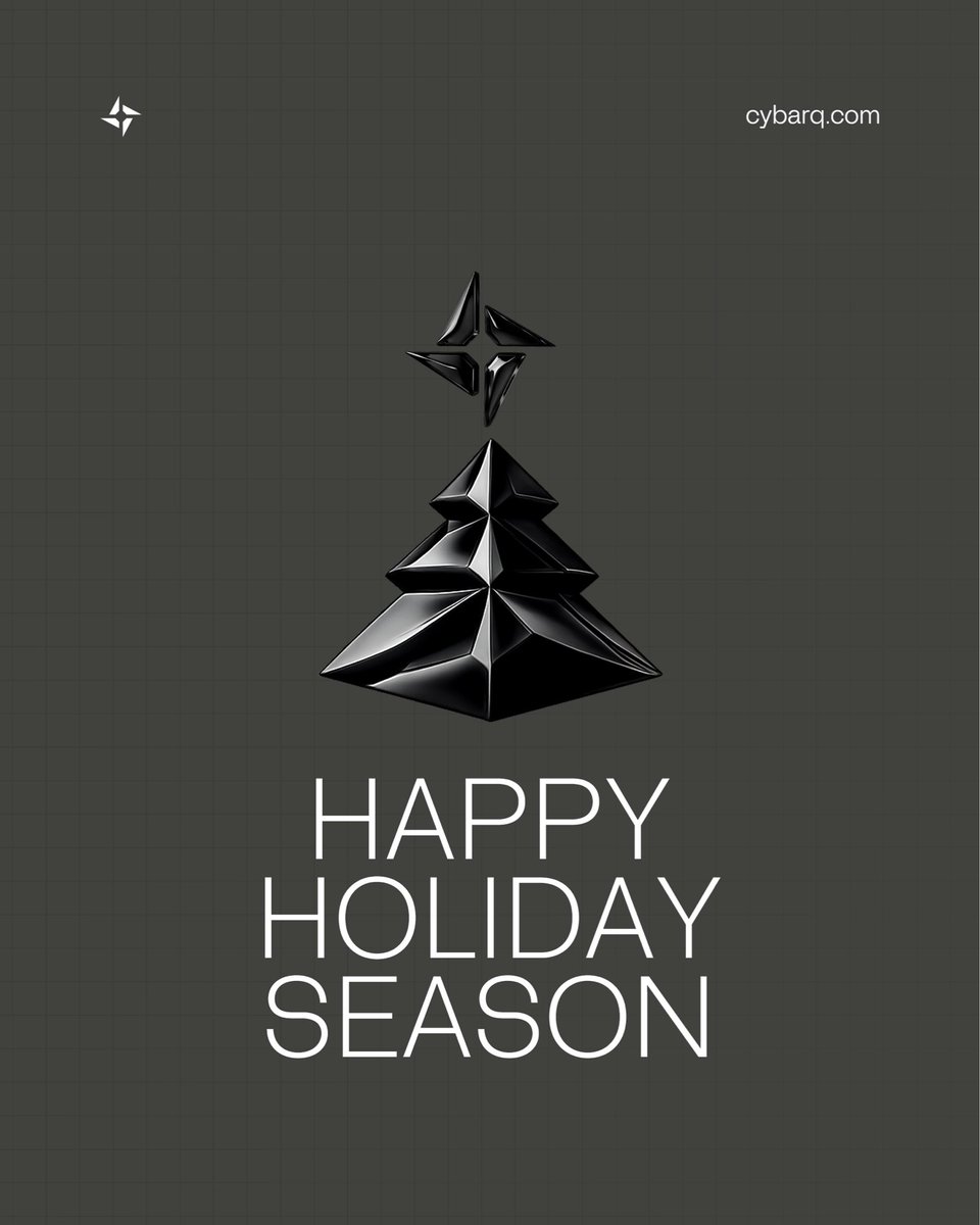 CyBarqLLC's tweet photo. As the year wraps up, we reflect on progress and prepare for the year ahead.

Wishing everyone a safe holiday season.

#CyBarq https://t.co/XQsRFj2Vu3