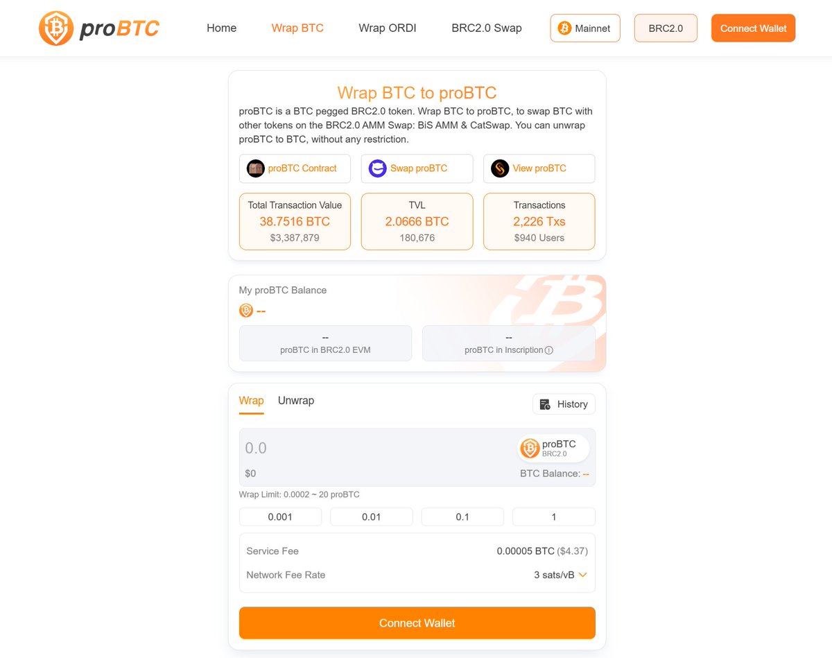 proBTC | WBTC on BRC2.0 tweet media