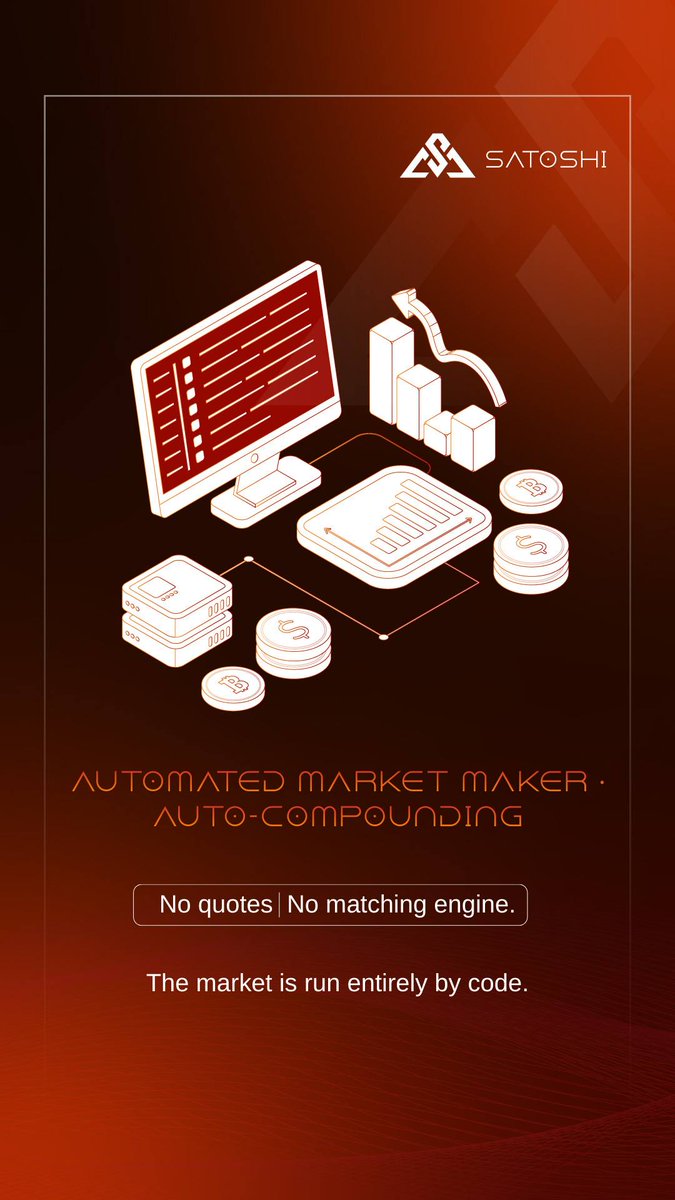 Sprdefi_Global's tweet photo. Automated Market Making · Automated Compounding No quoting required. No matching required.

Code is the market.

Let liquidity run on its own. Let returns grow naturally.

#AutomatedMarketMaking #AutoCompounding #DeFi #OnchainFinance #SmartContracts #Decentralization #Web3 https://t.co/wxIlHlzVAU