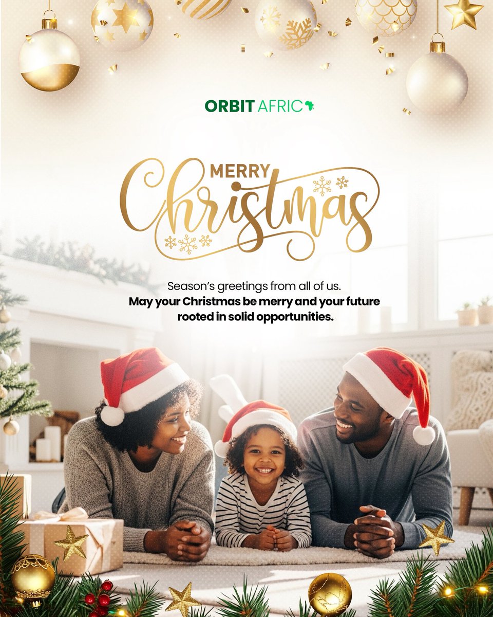 This season reminds us that home is more than a place, it’s peace, security, and the people we share it with.

May your Christmas be filled with love and laughter, and may the year ahead open doors to solid opportunities and new beginnings.

Merry Christmas family❤️🎄