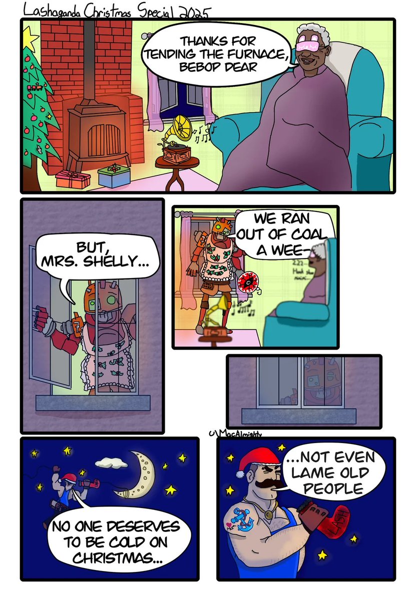 IntelDeadlock's tweet image. Lash Christmas Special Propaganda Comic 2025

Via/MacAlmighty