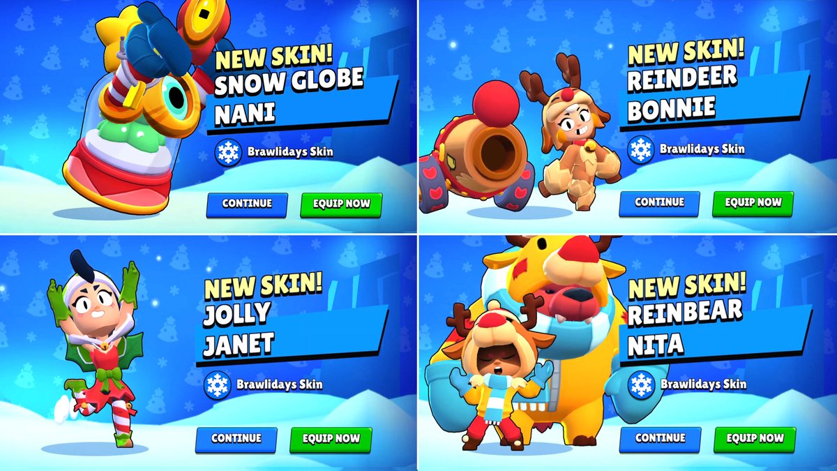 tapmobgameplay's tweet photo. Snow Globe Nani & All Brawlidays Unlock Animation
Please visit this video for more:
πππ
https://t.co/kALaqzrucp
#Brawlidays
#BrawlStars
#UnlockAnimation
#SnowGlobeNani https://t.co/FedpCMjAiV