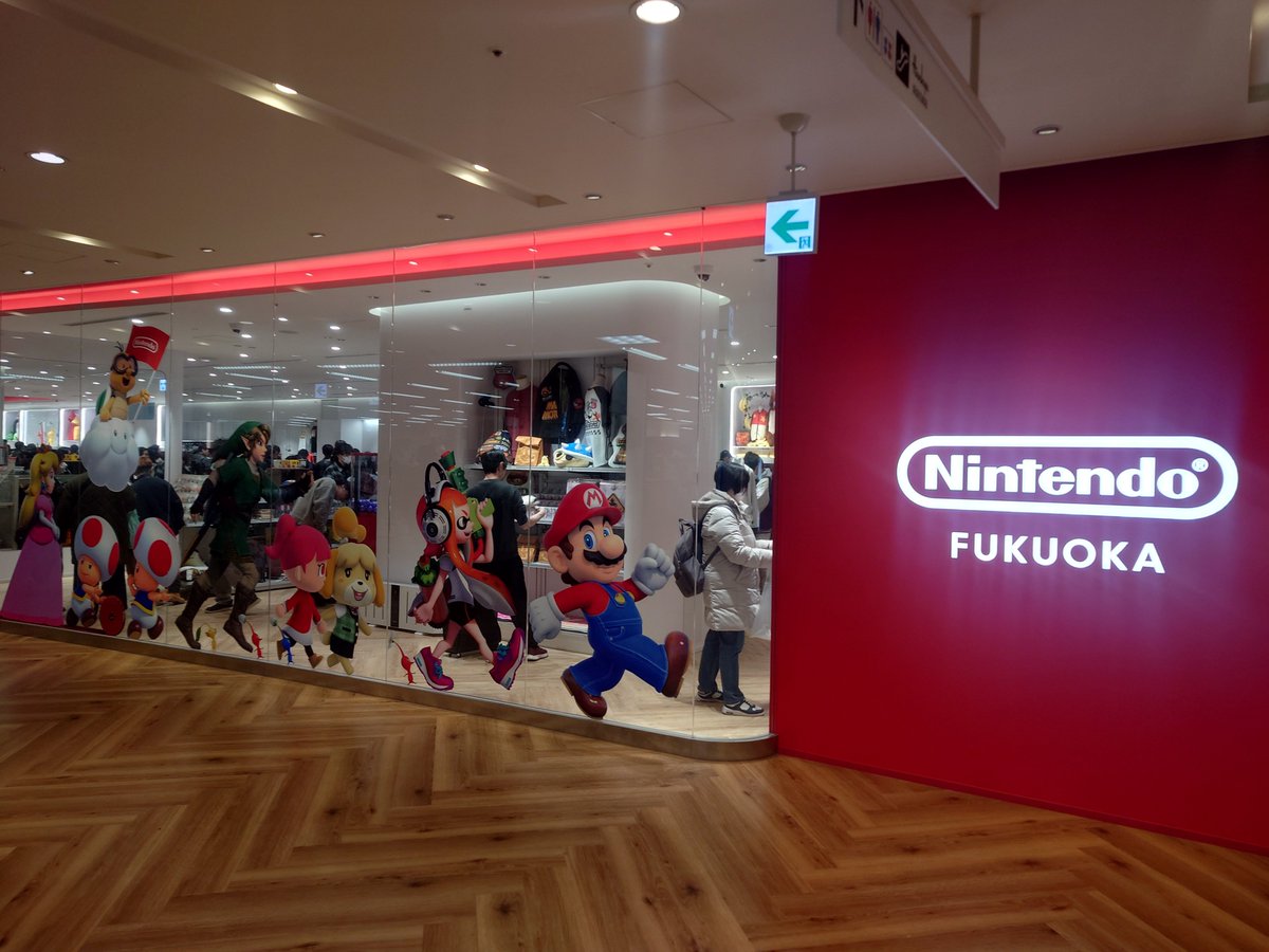 先月できたばかりのNintendoショップ