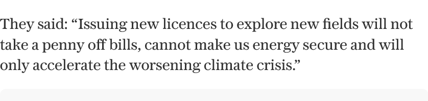 latimeralder's tweet image. Ed Miliband says drilling for oil and gas in the North Sea 'cannot make us energy secure'

Seems to me that having our own oil and gas fields to use is much more 'energy secure' than having to rely on buying oil and gas from other countries. 

Miliband is an Ediot