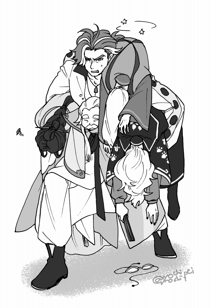 絶対あり得ないけど長老方のこういう脱出劇見たい
っていう絵