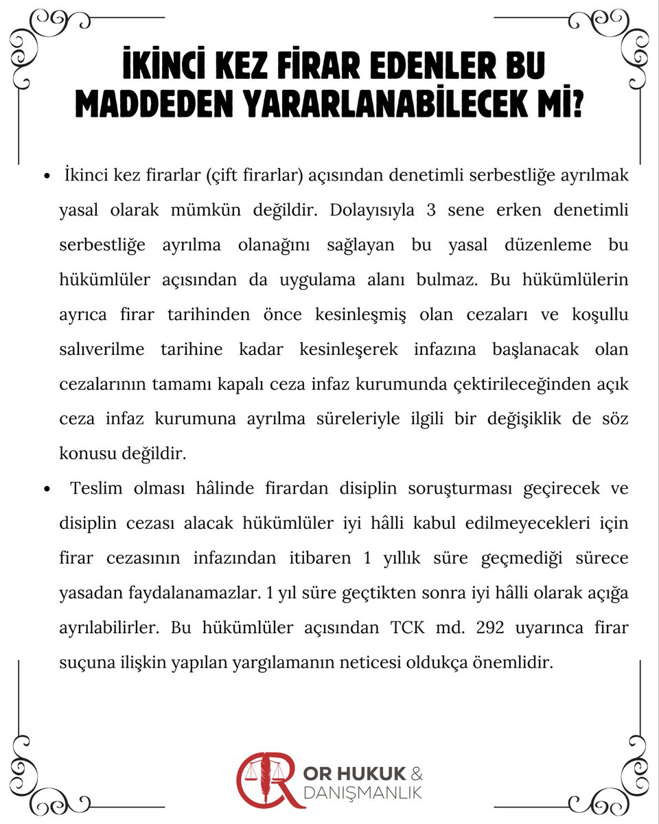 avibrahimor's tweet photo. 11. Yargı Paketi İnfazla İlgili Ne Tür Yenilikler Getirmektedir 3 https://t.co/VzvMWyvCdu