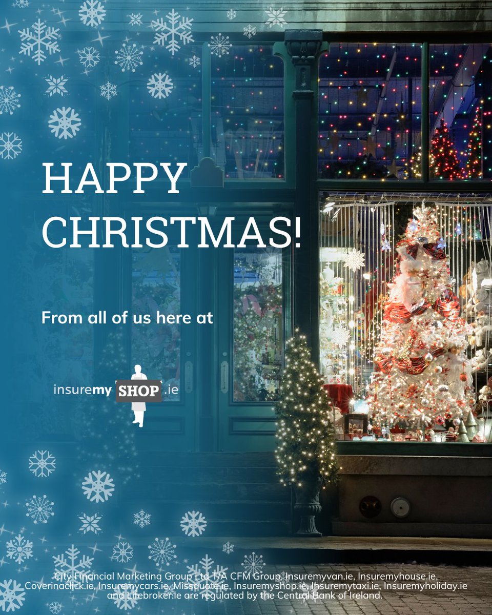 Insuremyshopie's tweet photo. 🎄✨ Merry Christmas from all of us at InsureMyShop!

Thank you for trusting us this year - we wish you a joyful holiday season and a successful year ahead. 🎁

#insuremyshop #christmas #holidays #merrychristmas #smallbusiness #ad https://t.co/j7t7aIIbKM