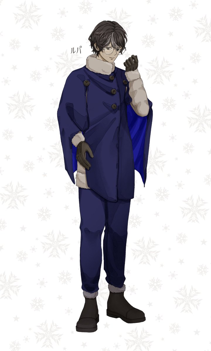 ksmtrls820's tweet photo. 突貫で立ち絵だけ…クリスマスルパ https://t.co/IzkzS3NHyf