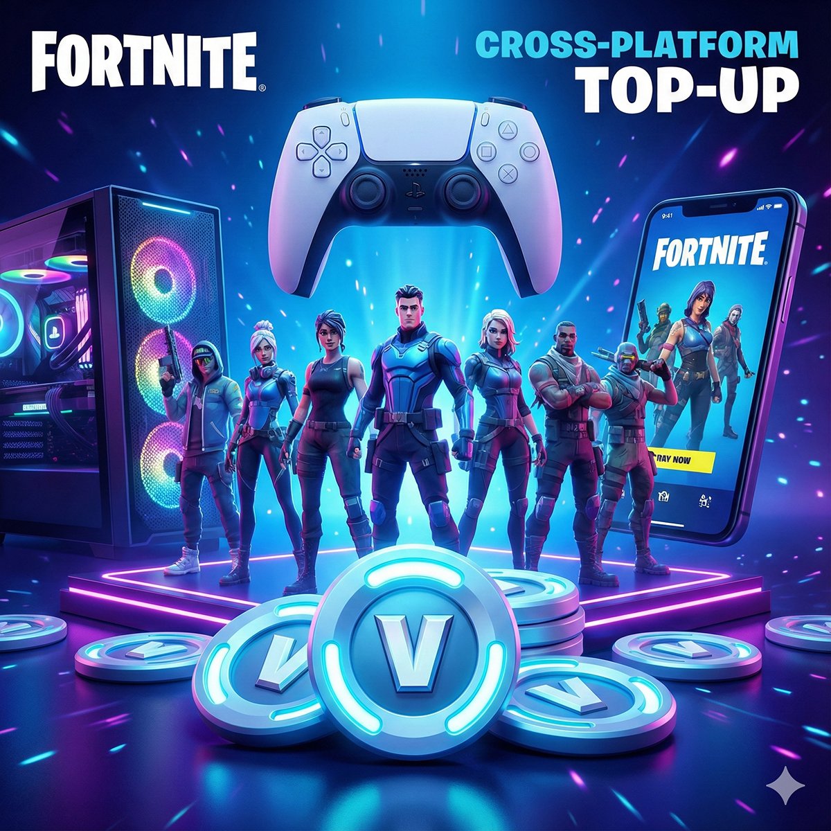 Lee_351175's tweet photo. 🚨 Fortnite PSA: Your V-Bucks are now cross-platform across PC, PS5, Xbox, and Mobile! Don't let your currency be a barrier to your grind.

In 2025, smart players use HC TOPUP for the fastest and safest top-ups on official V-Bucks gift cards. Why pay full price when you can get rewarded for being part of the best community? 🛡️⚡

Get your V-Bucks instantly and keep your account 100% safe.

👇 Claim your first-recharge discount here:Join our Discord: https://t.co/2KicGI2pEw

#Fortnite #GamingTips #VBucks #SafeTopUp #EpicGames #Fortnite2025