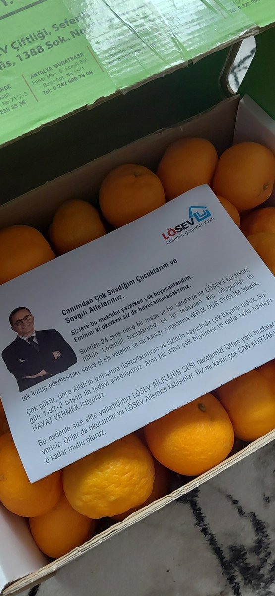 fadimeuslu7's tweet photo. Tam üç yıldır olduğu gibi mandalinalarımız geldi en doğalından dalından teşekkürler @losev1998 https://t.co/fCL85otv6n