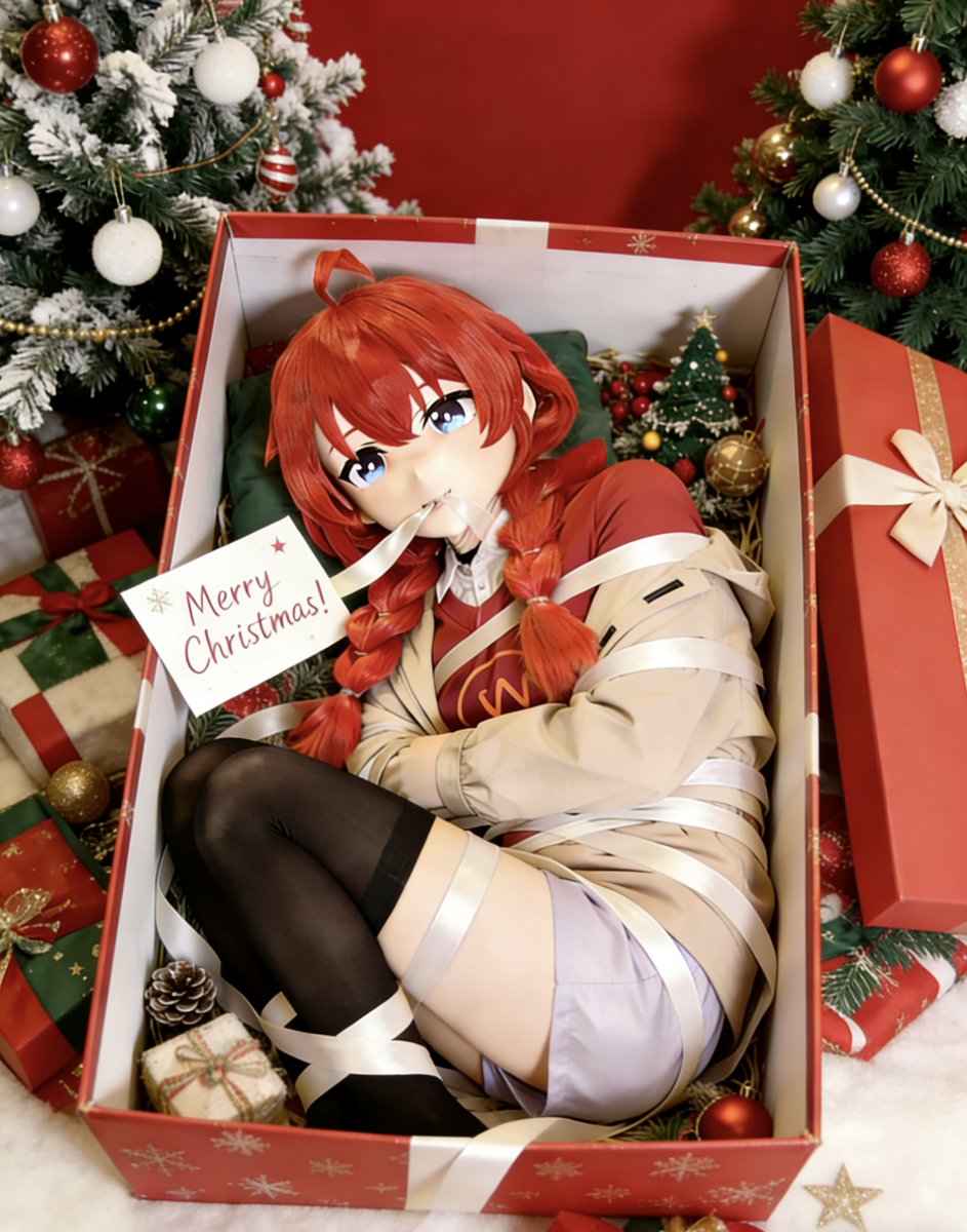 Merry Christmas Sensei!
 礼物就是瓦达西呦～
#kigurumi #着ぐるみ #BlueArchive  #小涂真纪