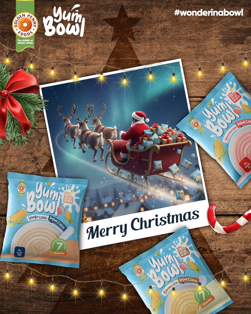 May the joys of the season fill your hearts. From Goldenpenny Yumbowl to your families, have a very merry Christmas!

#GoldenPennyYumbowl
#WorldOfWonder
#WonderInABowl