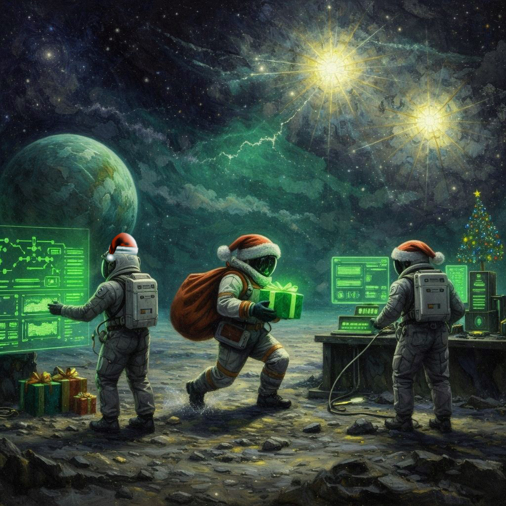🎄🎅 Planet Euclid Secret Santa is LIVE!

Merry Christmas to our amazing Euclideans ✨
For the first time ever, our mission comes with a USDC reward + Astra💸

- 500 USDC total
- 10 random astronauts win 50 USDC each
- Rewards distributed after mission expiry

Let’s make this a