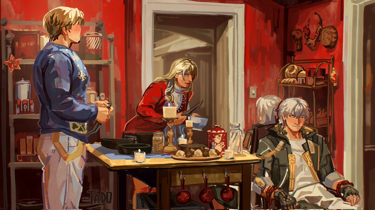 LoveSleep19's tweet image. Merry Christmas but it's supernatural redraw
#HonkaiStarRail #Gepard #Serval #Trailblazer