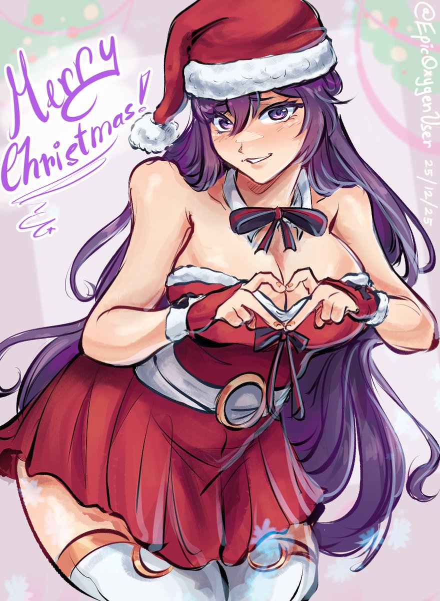 EpicOxygenUser's tweet image. Merry Christmas from Yuri! 🎄💜~
#DokiDokiLiteratureClub #ddlcyuri