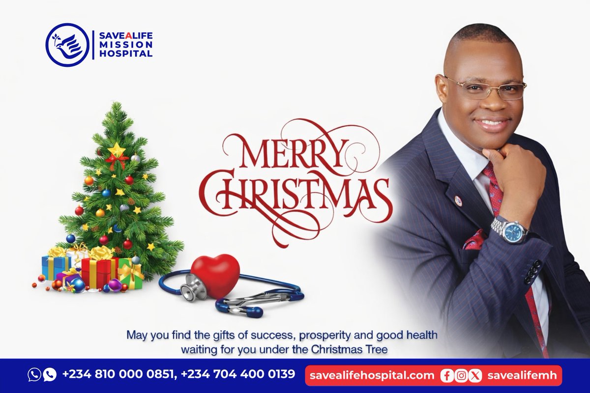 From all of us at Savealife Mission Hospital, we wish you a joyous and blessed Christmas!

As you celebrate with family and friends, our prayer is that you find the true gifts of success, prosperity, and—most importantly—sound health waiting for you under your tree. Thank you for