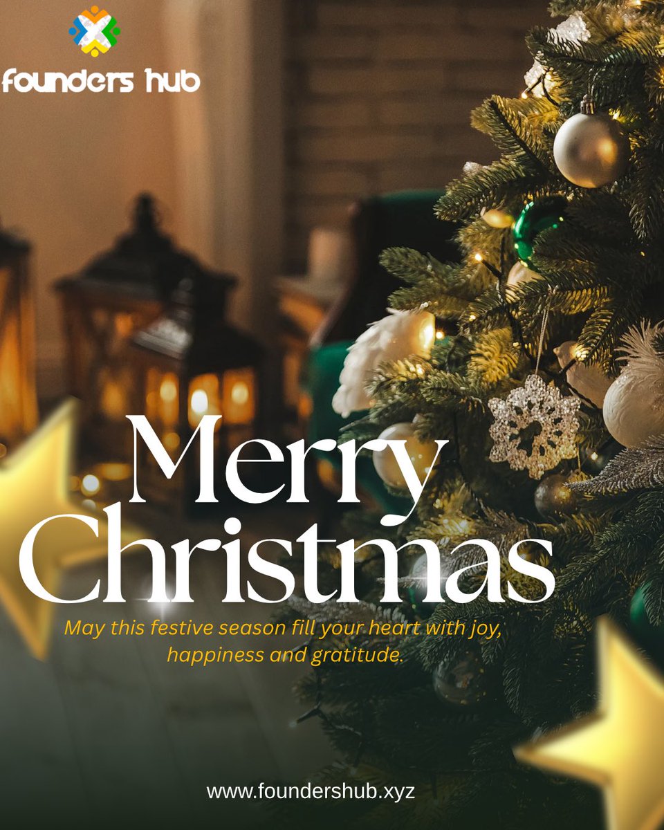 Merry Christmas🎁 ❤️💃
As we celebrate this special season, we’re grateful for the growth, partnerships and community built throughout the year. Wishing you joy, warmth and fulfillment🤍

#merrychristmas2025 
#foundershub 
#seasonofjoy 
#christmasvibes 
#lagos 
#ilorin