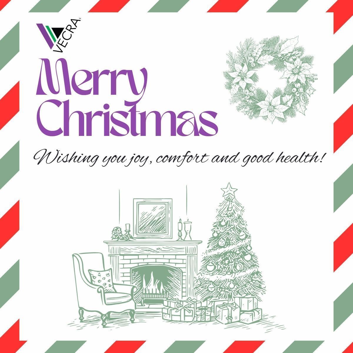 vecrainc's tweet image. From our VECRA family to yours, we wish you a safe, peaceful, and healthy holiday season. 💙

However you celebrate, remember to take a moment to rest, recharge, and care for your mind and body.

#MerryChristmas #HappyHolidays #HealthAndWellness #VecraCares