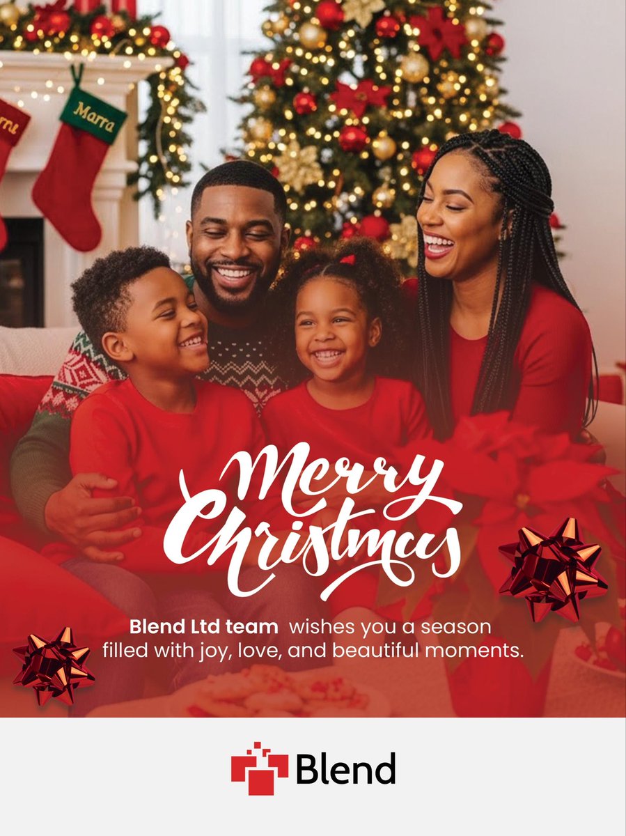 blend_ltd's tweet photo. Sending Christmas cheer from all of us at Blend Ltd! 

We’re grateful for an amazing year and everyone who made it special. Wishing you joy, celebration, and a bright year ahead.

#Blendltd #christmas2025 https://t.co/1BSzvirXdO
