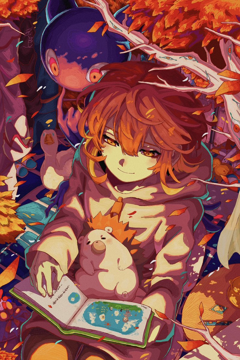 2codaze's tweet image. 🦎🍁
#ずとまよファンアート 
#革蝉_Fanart
#革蝉ニラちゃんアンソロ企画