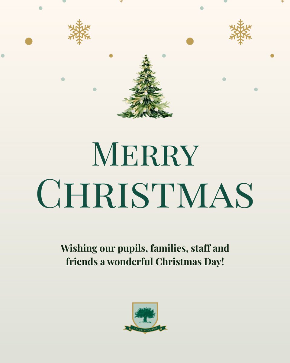 ✨ Merry Christmas! ✨

We wish our pupils, families, staff, and community a wonderful Christmas filled with love, laughter, and festive cheer.

Enjoy every magical moment this Christmas Day and make lasting memories! 
#OaklandsSchool #MerryChristmas #Loughton #OakTreeSchools