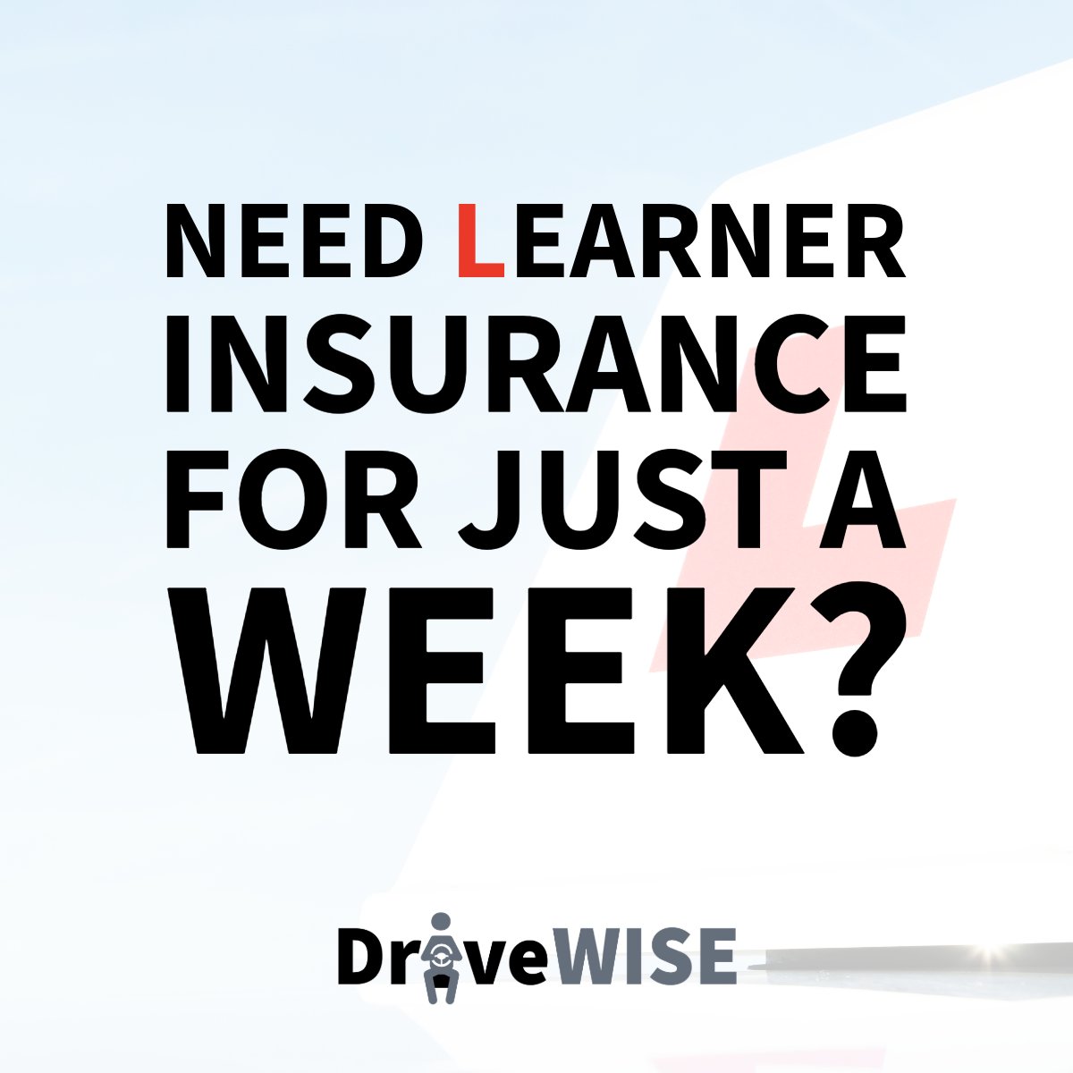 DriveWiseInsure's tweet image. In need of flexible short-term cover? ✨

DriveWise.co.uk Has got you covered for the bumps ahead 🚘

With learner driver policies starting at just 7 days up to 24 weeks 📅

#drivewise #provisionallicence #learnerdriverinsurance
