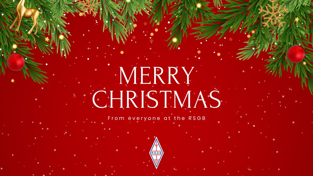 Wishing all of our #RSGBmembers, and the whole of the #amateurradio community, a very Merry Christmas from everyone at the RSGB 🎅 🎄 ☃️ 🎁