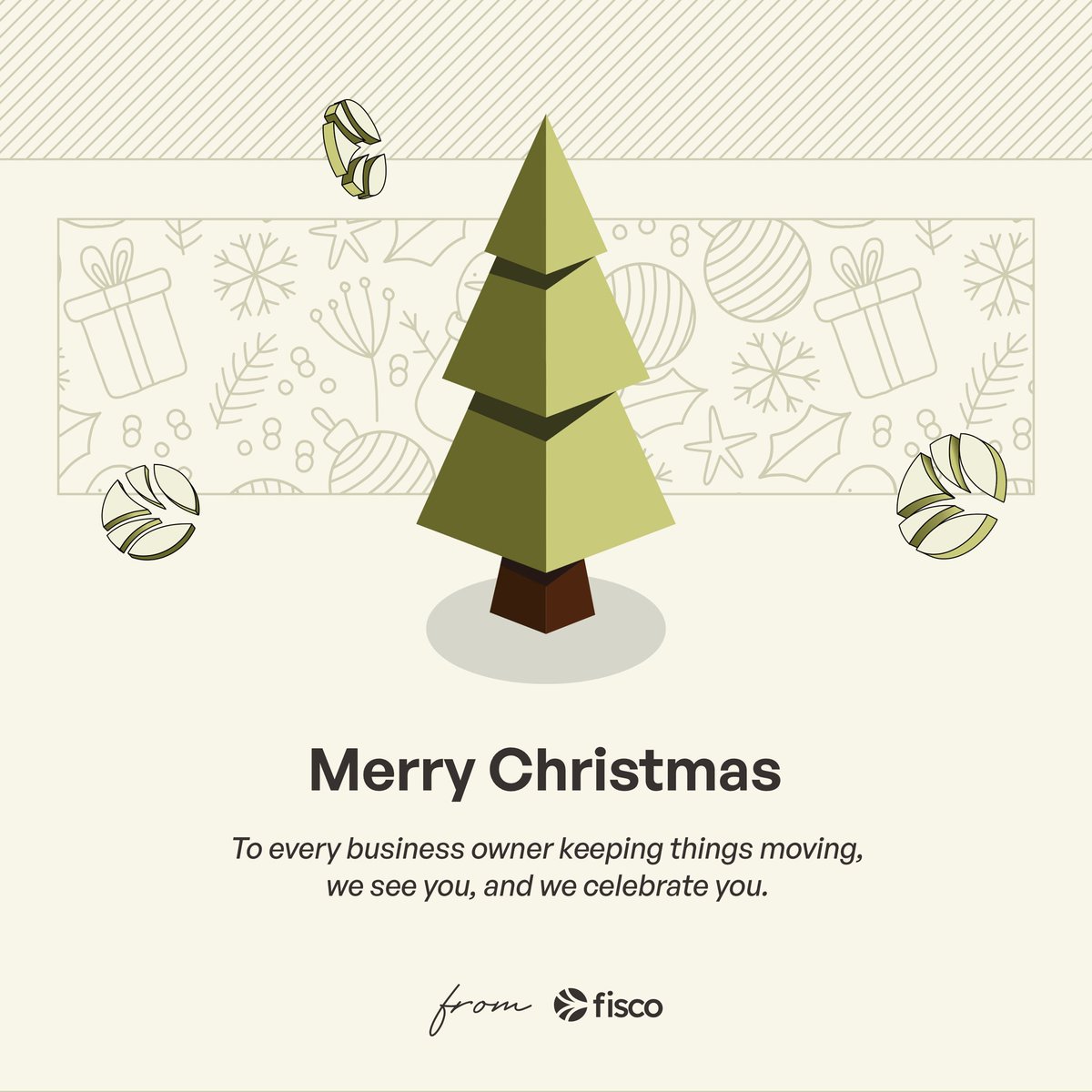 Merry Christmas 🎄
To every business owner making things happen behind the scenes, we see you, and we celebrate your growth.
Warm wishes from all of us at Fisco.

#usefisco #Christmas #business