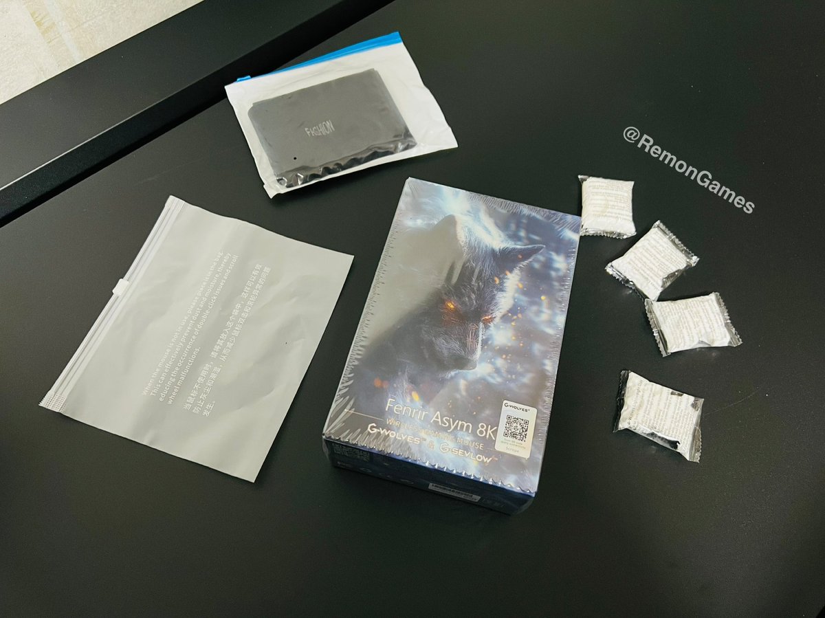 New Mouse: G-Wolves Fenrir Asym 8K Wireless Mouse ~20.4g🎄 Half