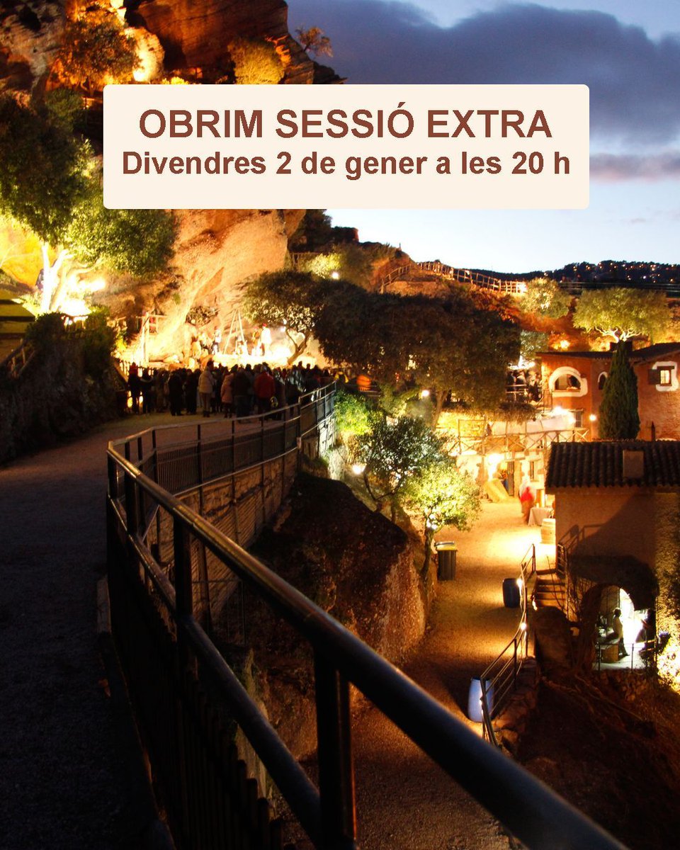 📢 A causa de l'alta demanda d'entrades 🎟️ per a aquestes dates, el Pessebre Vivent de Corbera obre una nova sessió pel divendres 2 de gener a les 20 h. Entrada gratuïta pels membres del Club Super 3. Compra ara les entrades a pessebrecorbera.cat 

#PessebreCorbera