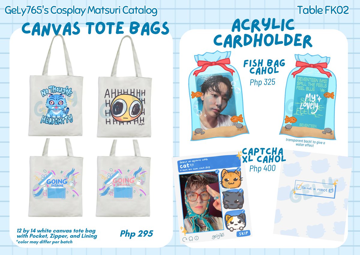 [Repost &amp; Likes 🐳]

Will be at #CosplayMatsuri2025 this weekend at table FK02

I will have a lot of new stuff (mainly LaDs stuff 🙂‍↕️) so please do check them out! 🥹🫶

Will be accepting pre-orders via DMs!

#cosmatsu2025 #cosplaymatsuri2025
#fanfairatcosplaymatsuri2025