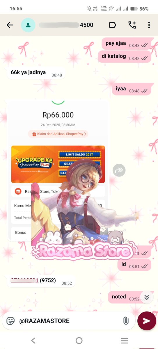 damseulz's tweet image. order ꠩ 3 wdp slow 
price ꠩ Rp 66.000
testimoni ke ꠩ 1.281

#testirazama