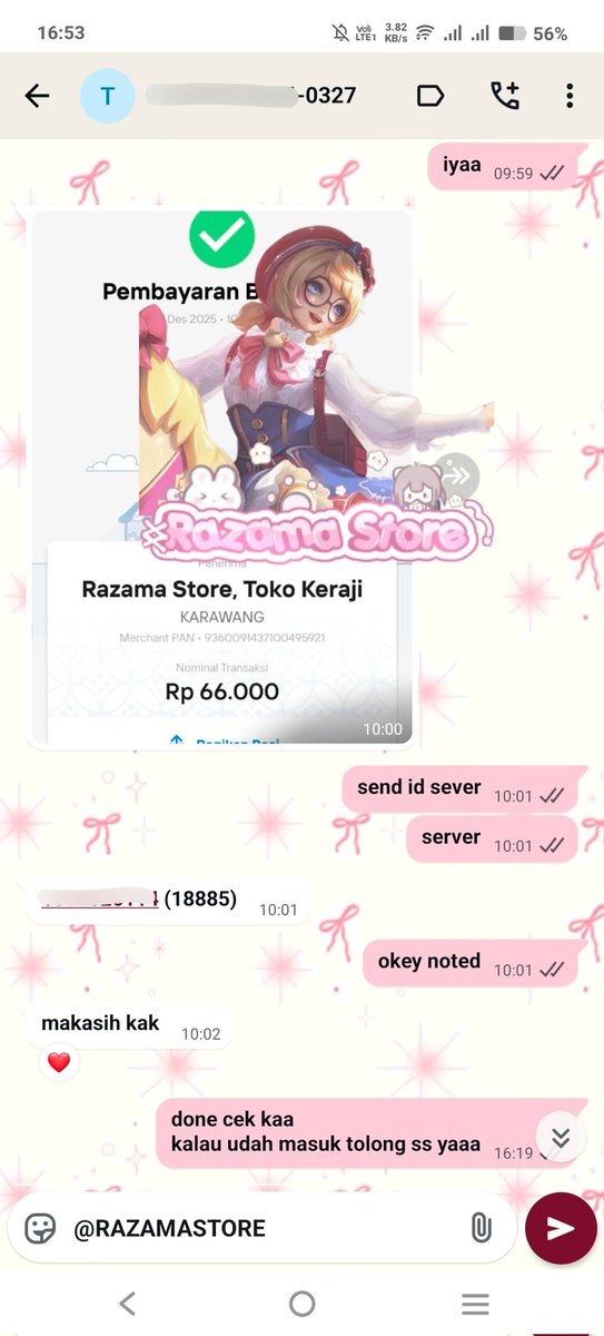 damseulz's tweet image. #testirazama

order ꠩ 3 wdp slow 
price ꠩ Rp 66.000
testimoni ke ꠩ 1.277