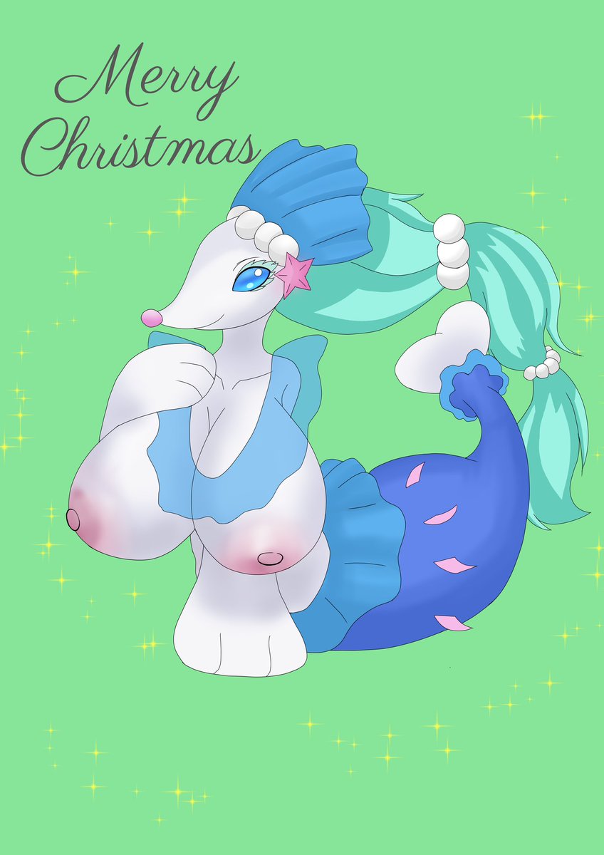 #アシレーヌ
#Pokémon
#Primarina

アシレーヌからのクリスマスプレゼントです。
近いうちにケモ漫画（リアル妻が描いた）をあげますので、応援よろしくお願いします！！