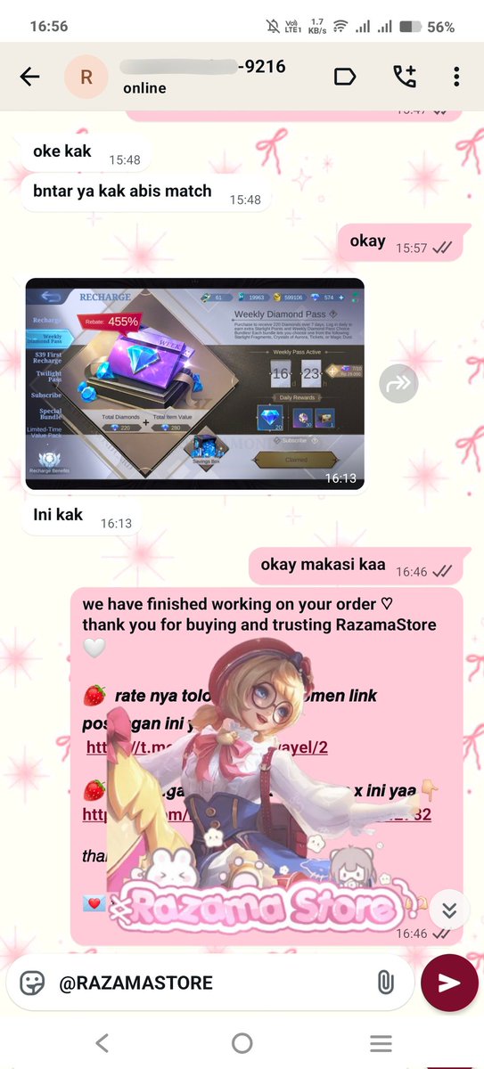 damseulz's tweet image. order ꠩ 2 wdp slow 
price ꠩ Rp 44.000

#testirazama
testimoni ke ꠩ 1.278