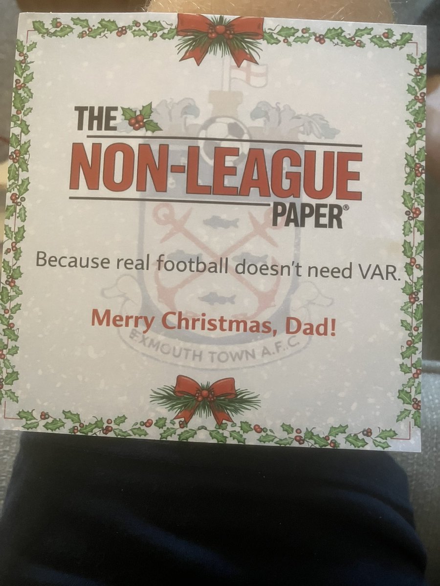 Cook209Martin's tweet image. Merry Xmas to all badgers ,
A nice little gift from my boys , a @NonLeaguePaper subscription. 
Utt