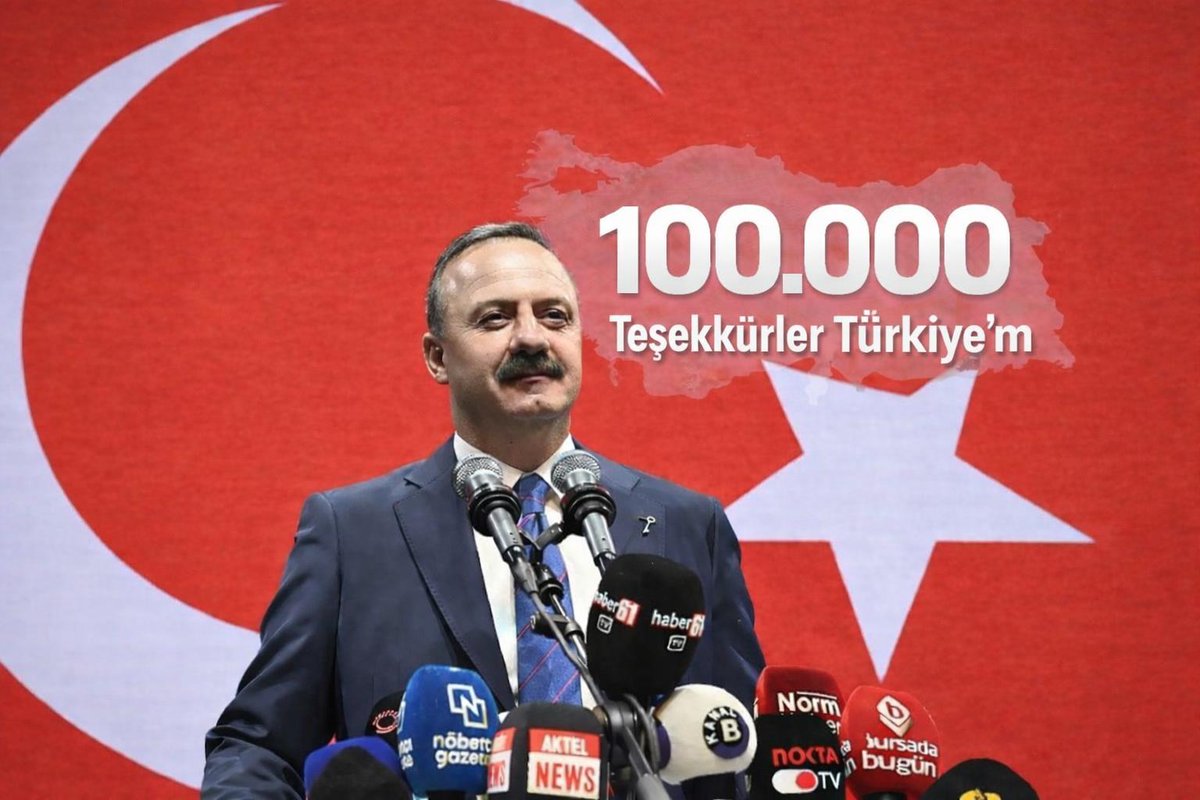Bugün 100.000 olduk.
Yarına, bir 100.000 daha…
Bu yol; makam için değil, millet için yürünür.
Gücümüz; inancımız ve çalışkanlığımız.
#100000anahtar
