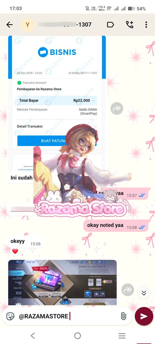 unxens's tweet image. #testirazama

order ꠩ 1 wdp slow 
price ꠩ Rp 22.000
testimoni ke ꠩ 1.280