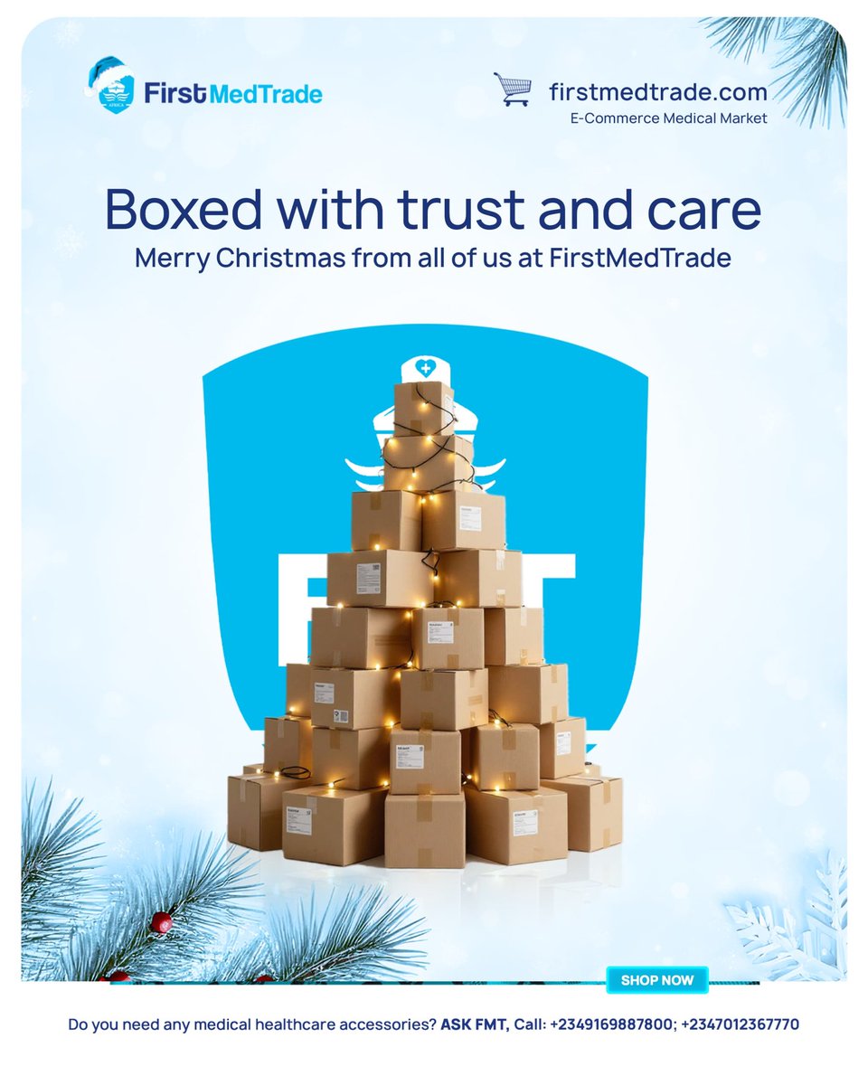 eCommercemedmkt's tweet photo. 🎄 This Christmas, we're reminded that the best gifts come wrapped in care, trust, and reliability.

Thank you for trusting us with your healthcare needs all year long. Here's to your health, happiness, and a season filled with peace. 💙✨ https://t.co/u384Fc7Dyx