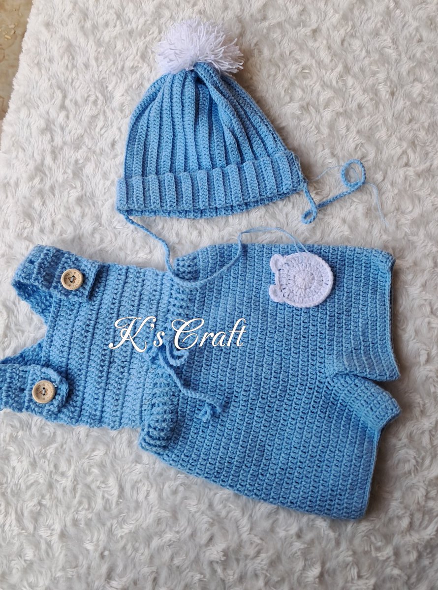 kaothar_craftit's tweet photo. Little style for little ones 😍 
Suitable for boys and unisex wear ✨
Send a DM to order 💌

#babyfashion #baby #crochet https://t.co/8gTveo1gag