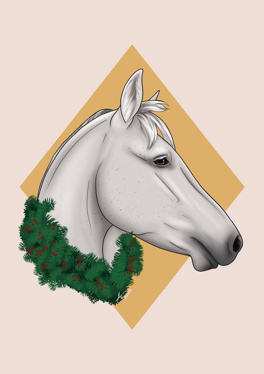 fate_spoiled's tweet photo. Plenty of pet commissions come at Christmas. These were gifts for the liveries at my yard and love I how they turned out. Eager to see the owners' reactions! #petcommissions #digitalart #horsepainting #equine #horses #horsecommission #digitalartcommission #art #EquineLovers https://t.co/y3UZUcosZX