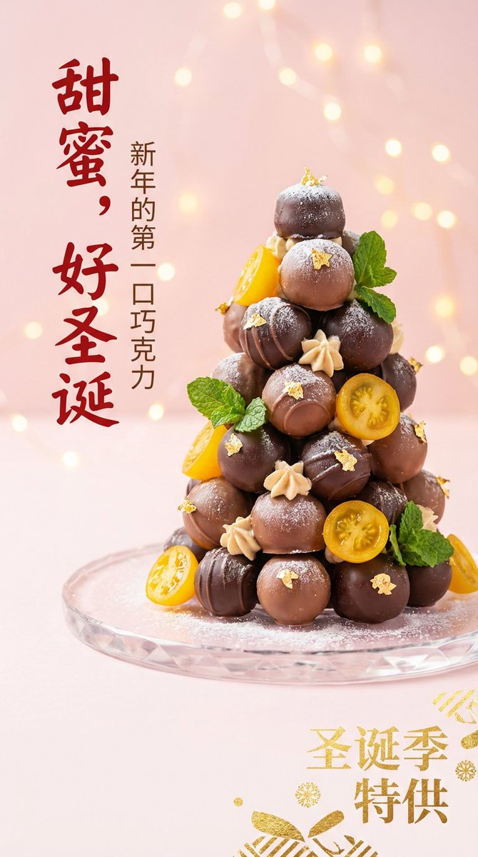 Universal Christmas Food Poster Prompt — example 3