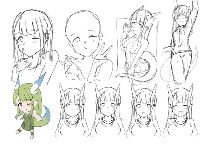 今日のうちの子で練習 