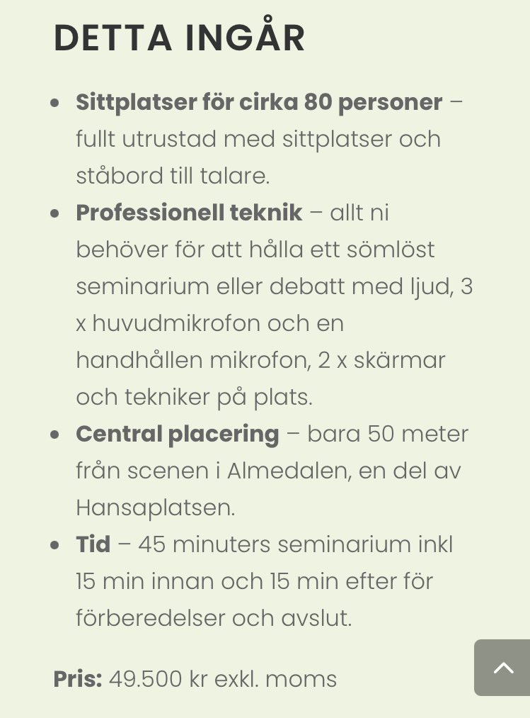 Funderar på att crowdfunda till en föreläsning om hur scientologerna samarbetar med svenska förbudsorganisationer på kommande Almedalsveckan. Det hade blivit årets snackis.