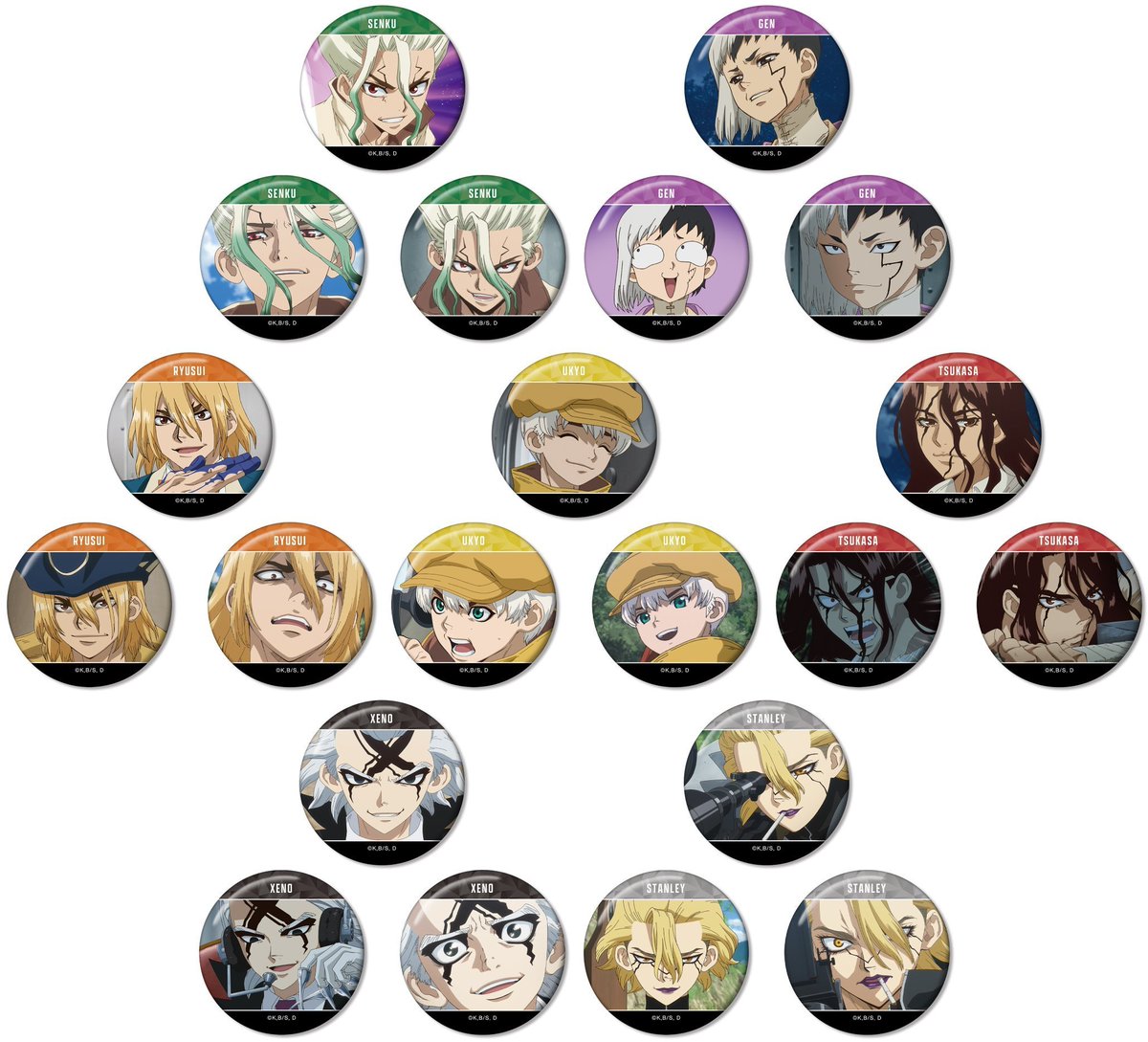 スタンリー Dr.STONE ホログラム缶バッジ ドクターストーン③