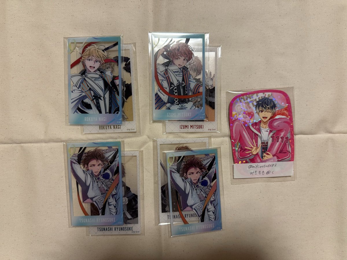 【交換】アイナナ アイドリッシュセブン 10th 10周年 Bアクリルフォトカード アクカ

譲→三月、ナギ、龍×2

求→百2楽2

※纏めての方優先 郵送のみ
他もあるので良かったら見てください🙇🏻‍♀️
お声がけ待ってます！