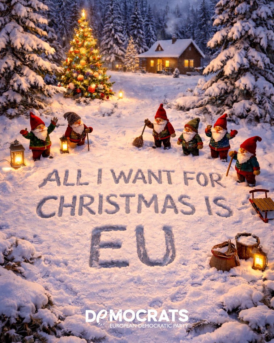 democrats_eu's tweet photo. 🎄✨ Merry Christmas!
All I want for Christmas is EU.
A stronger, fairer and more united Europe. https://t.co/0E61dInevS