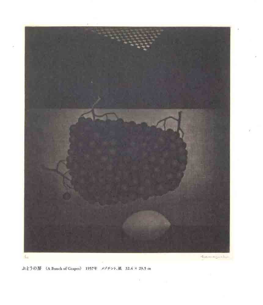 銅版画　浜口陽三　画集 浜口陽三の銅版画は、長い時間をかけて彫って作られています。作品から