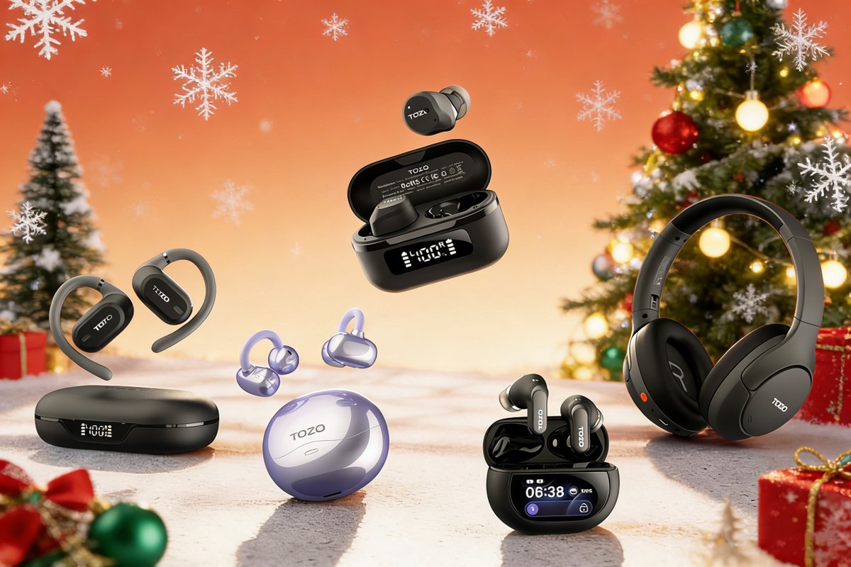 TOZO_OFFICIAL's tweet image. Wishing you a joyous and harmonious Christmas! 🎧🎁

🎅🎄This holiday season, let TOZO bring the magic of sound to your celebrations. 

#TOZO #HT3 #NC20Pro #NC9 #ChristmasVibes #HolidayMusic #TOZOAudio #FestiveSeason #GiftOfSound #WirelessFreedom #MerryAndBright #SnowyChristmas